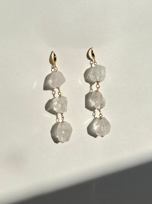 Gala Earrings in Quartz