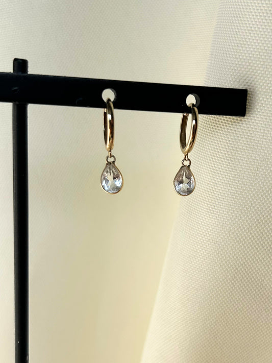 14k Aura Earrings (Various Colors)